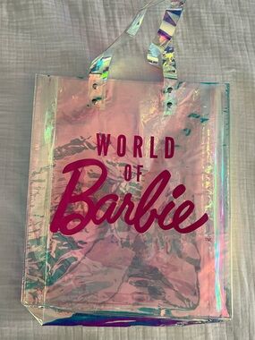 Barbie Iridescent Tote Bag - Pink Logo